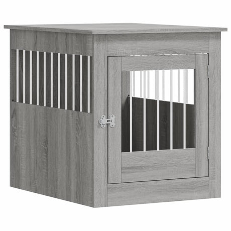 Vidaxxl cage pour chien 64,5x80x71 cm bois traité gris sonoma