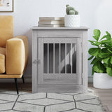 Vidaxxl cage pour chien 64,5x80x71 cm bois traité gris sonoma
