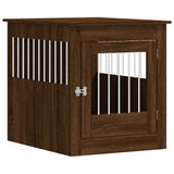 Vidaxxl cage pour chien 64,5x80x71 cm bois fini couleur chêne marron