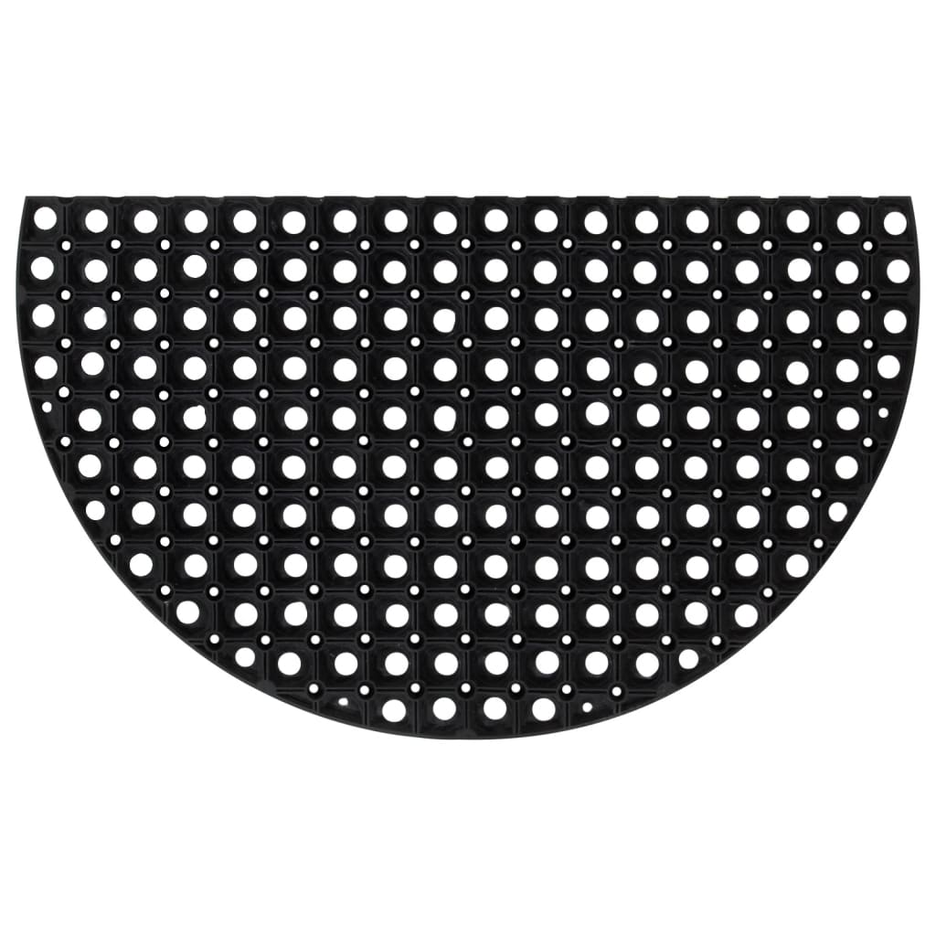 Vidaxx paillasson semi-circulaire 45x75 cm caoutchouc