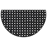 Vidaxx paillasson semi-circulaire 45x75 cm caoutchouc