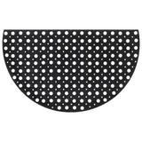 Vidaxx paillasson semi-circulaire 45x75 cm caoutchouc