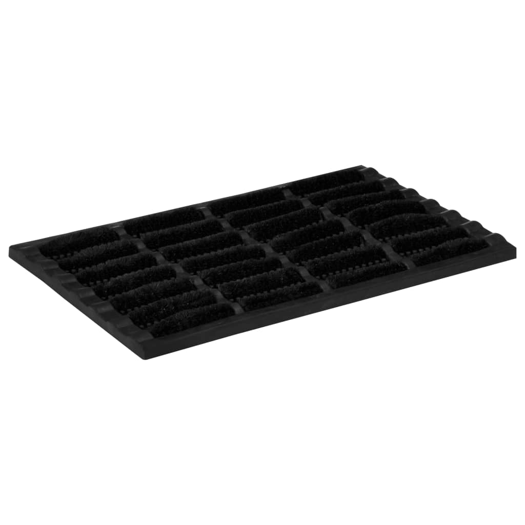 Vidaxx paillasson rectangulaire 40x60 cm caoutchouc et fibre de coco
