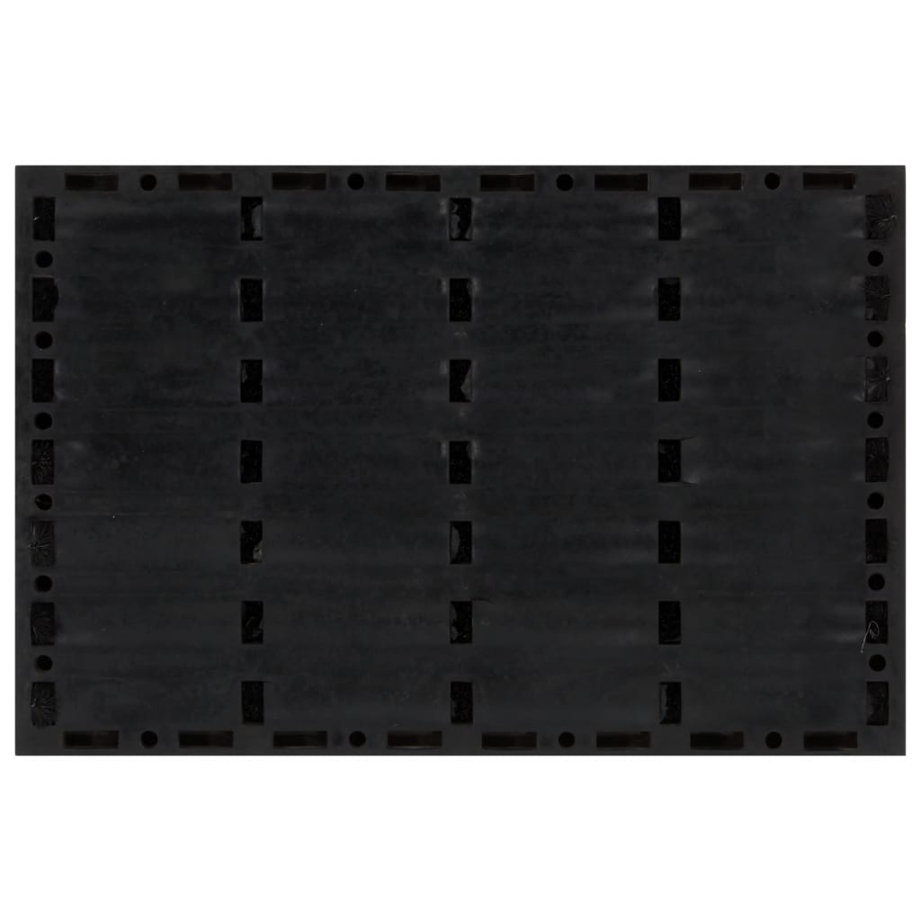 Vidaxx paillasson rectangulaire 40x60 cm caoutchouc et fibre de coco