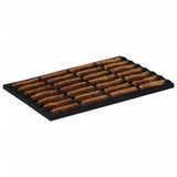 Vidaxx paillasson rectangulaire 40x60 cm caoutchouc et fibre de coco