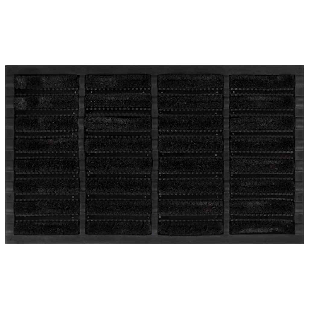 Vidaxx paillasson rectangulaire 45x75 cm caoutchouc et fibre de coco