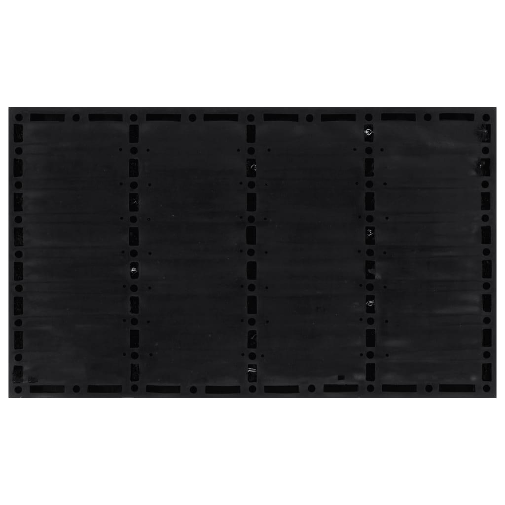 Vidaxx paillasson rectangulaire 45x75 cm caoutchouc et fibre de coco