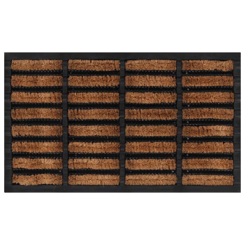 Vidaxx paillasson rectangulaire 45x75 cm caoutchouc et fibre de coco