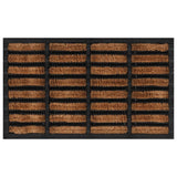 Vidaxx paillasson rectangulaire 45x75 cm caoutchouc et fibre de coco