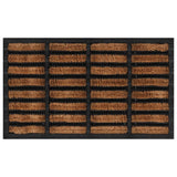 Vidaxl Doormat Rectangular 45x75 cm rubber and coconut fiber