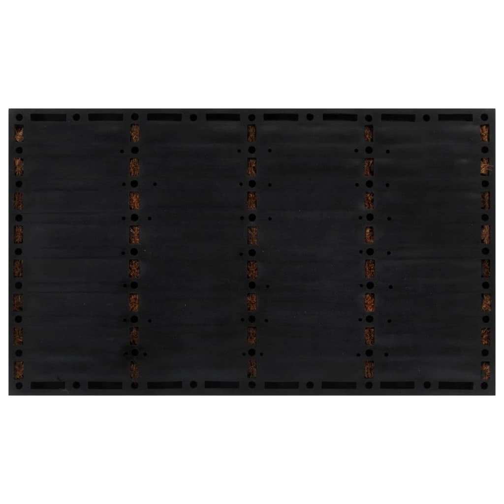Vidaxx paillasson rectangulaire 45x75 cm caoutchouc et fibre de coco