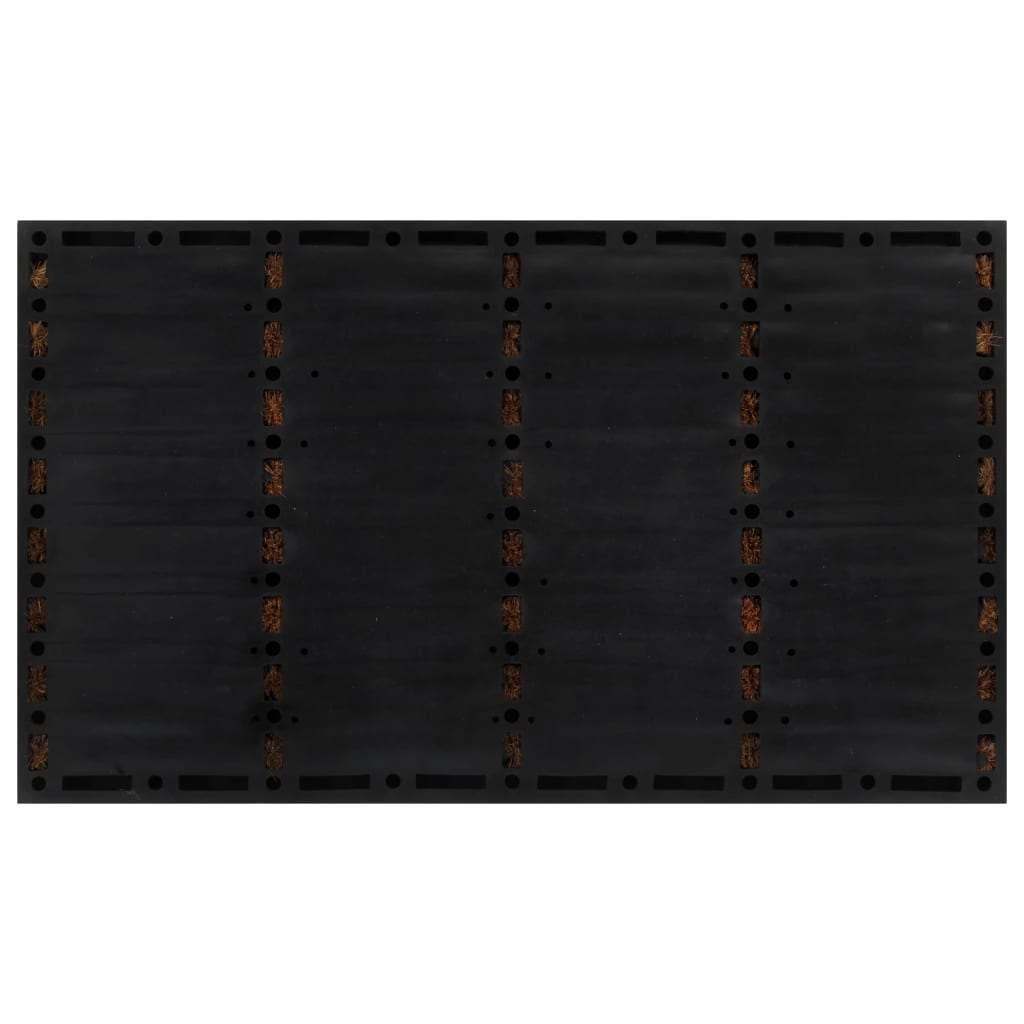 Vidaxl Doormat Rectangular 45x75 cm rubber and coconut fiber