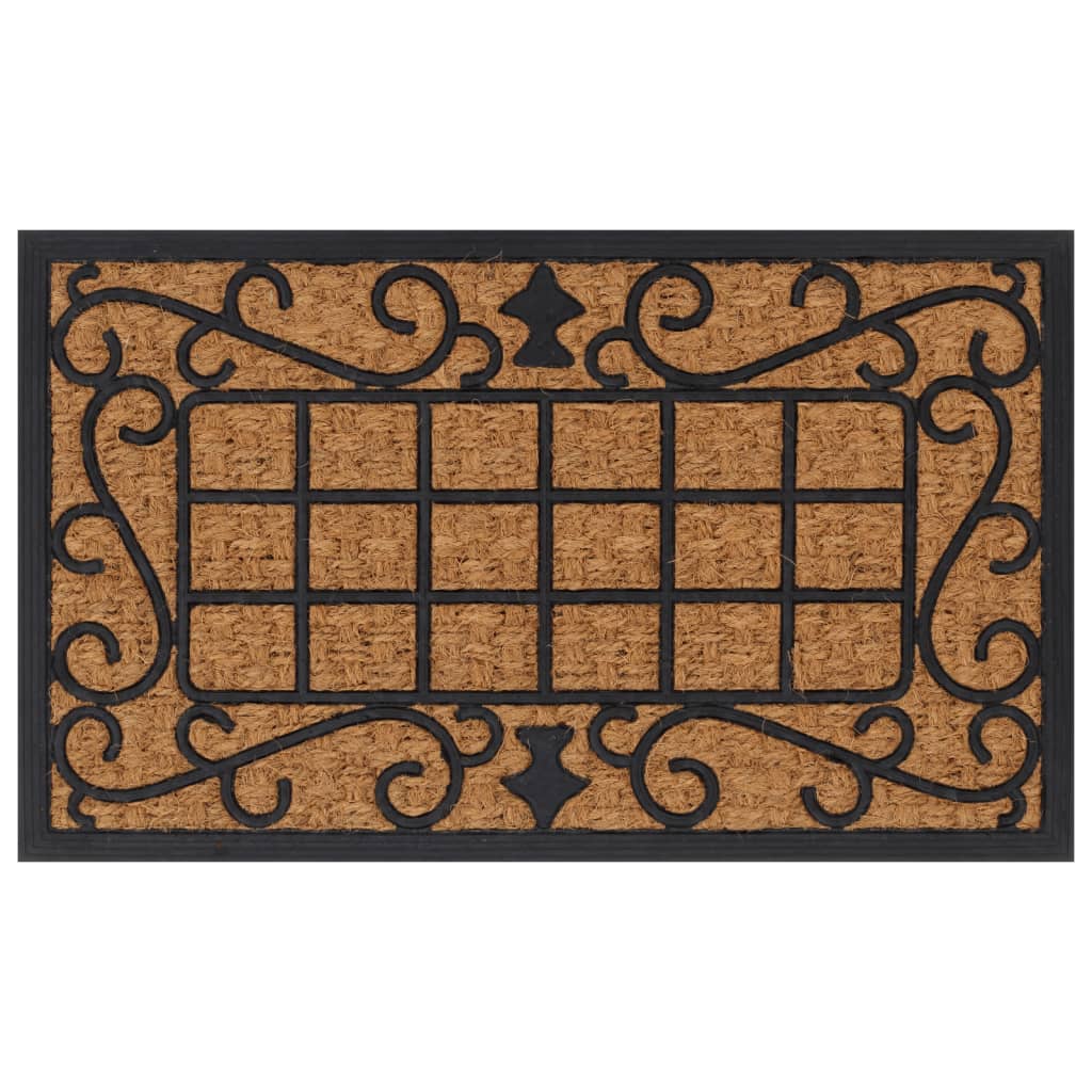 Vidaxl Doormat Rectangular 45x75 cm rubber and coconut fiber