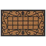 Vidaxl Doormat Rectangular 45x75 cm rubber and coconut fiber