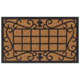Vidaxx paillasson rectangulaire 45x75 cm caoutchouc et fibre de coco