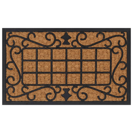 Vidaxx paillasson rectangulaire 45x75 cm caoutchouc et fibre de coco