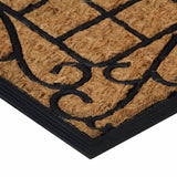 Vidaxx paillasson rectangulaire 45x75 cm caoutchouc et fibre de coco