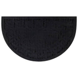 Vidaxx paillasson semi-circulaire 45x75 cm caoutchouc et fibre de coco