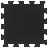 Carreaux de caoutchouc vidaxl 4 pcs 16 mm 30x30 cm noir