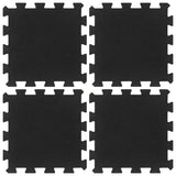 Carreaux de caoutchouc vidaxl 4 pcs 16 mm 30x30 cm noir