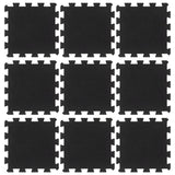 Vidaxl Tiles de goma 9 ST 16 mm 30x30 cm Negro