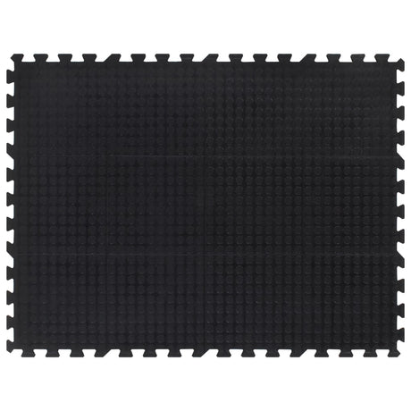 Vidaxxl dalle en caoutchouc 12 mm 90x120 cm noir