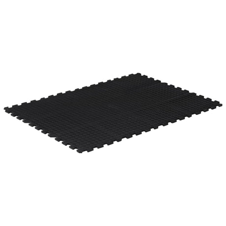 Vidaxxl dalle en caoutchouc 12 mm 90x120 cm noir