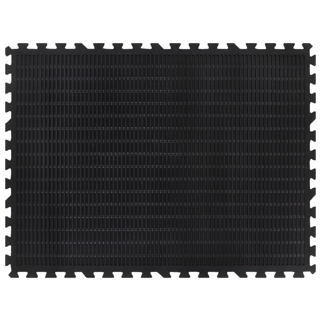 Vidaxxl dalle en caoutchouc 12 mm 90x120 cm noir
