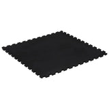 Carreaux de caoutchouc vidaxl 12 mm 100x100 cm noir