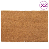 Vidaxx paillassons 2 pcs 40x60 cm fibre de coco tuftée naturelle