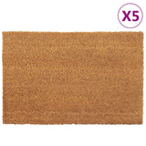 Vidaxl Doormats 5 st 40x60 cm tufted coconut fiber natural