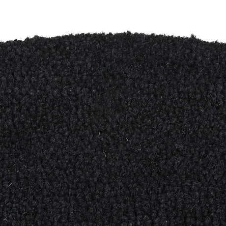 Vidaxx paillasson semi-circulaire 50x80 cm tufté fibre de coco noir