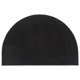 Vidaxl Doormat Half -Round 60x90 cm Tufted Coconut Fiber Black