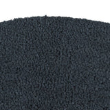 VidaXL Paillasson semi-circulaire 50x80 cm touffeté fibre de coco gris foncé