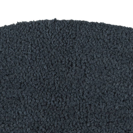 VidaXL Paillasson semi-circulaire 50x80 cm touffeté fibre de coco gris foncé
