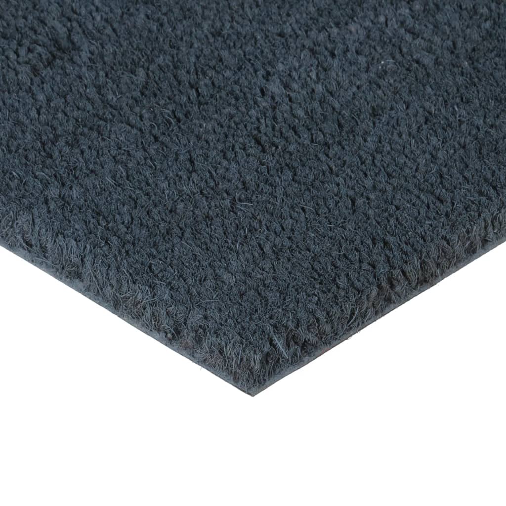 Vidaxl Doormat 80x100 cm tuftet kokosnødfiber mørkegrå