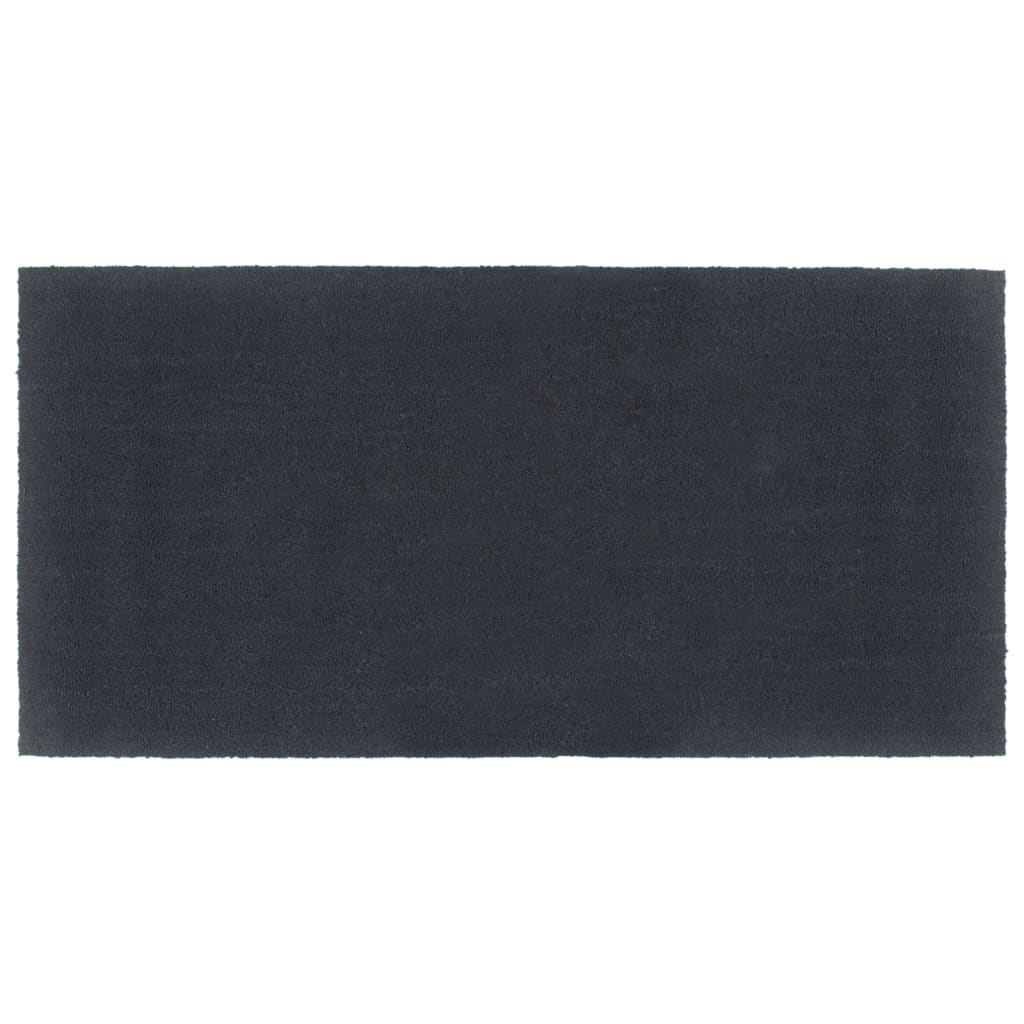 Vidaxx paillasson 100x200 cm tufté fibre de coco gris foncé