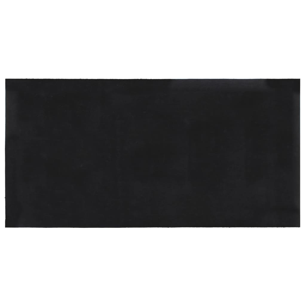 Vidaxx paillasson 100x200 cm tufté fibre de coco gris foncé