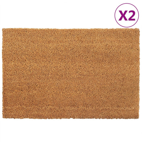 Vidaxx paillassons 2 pcs 40x60 cm fibre de coco tuftée naturelle