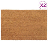 Vidaxl DOORMATS 2 PCS 40x60 cm Fibre de noix de coco tufted Natural