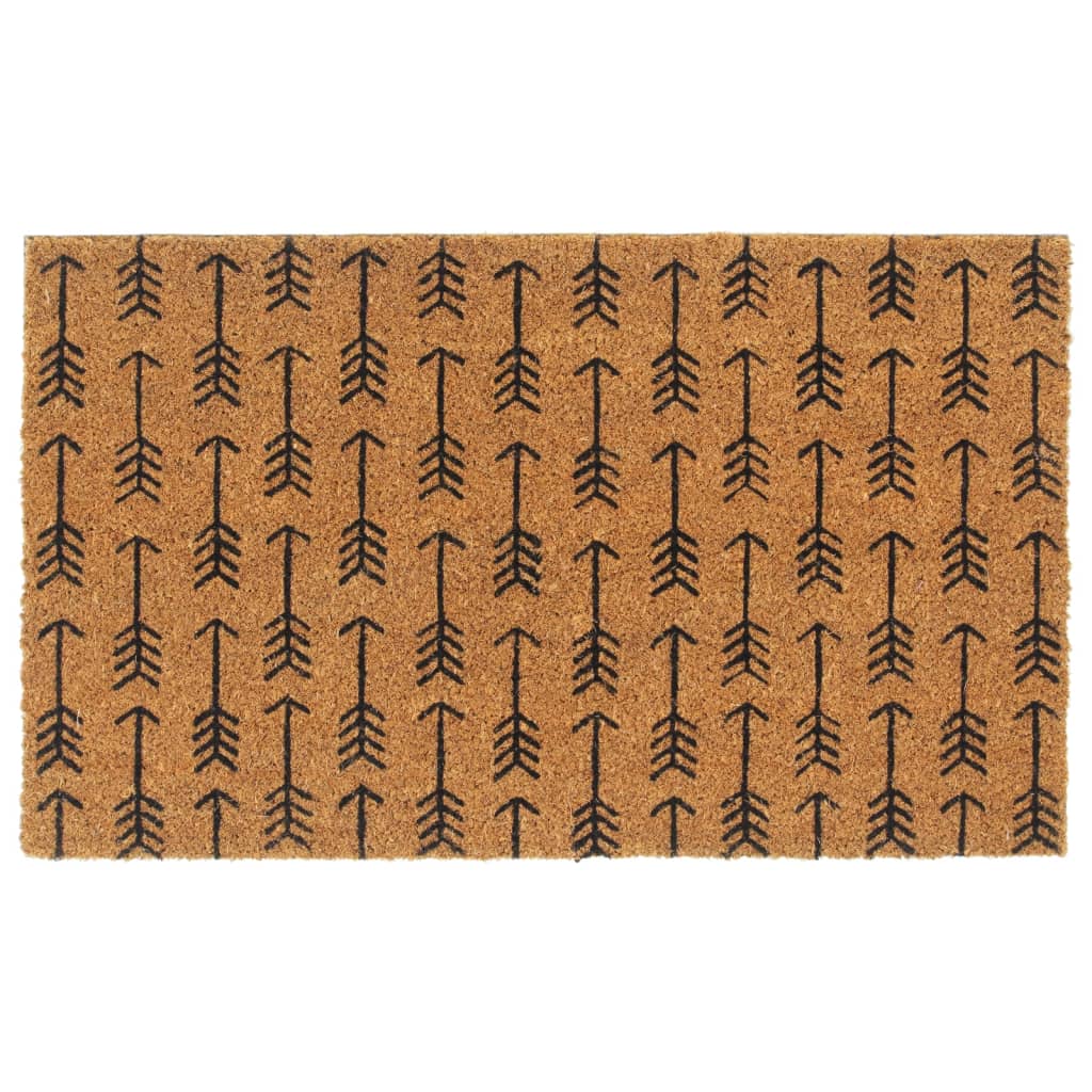 Vidaxl Doormat 45x75 cm Tufted Coconut Fibre Natural