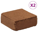 Blocs de fibre de coco VidaXL 2 pcs 5 kg chacun 10 kg au total