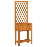 Vidaxx jardinière avec treillis et étagère 55x29,5x152 cm bois d'acacia