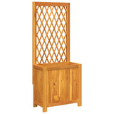 Vidaxx jardinière avec treillis 55x29,5x132 cm bois d'acacia massif