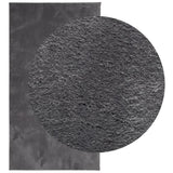 Vidaxx tapis huarte poils courts doux lavable 80x150 cm anthracite