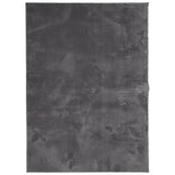 VidaXL tapis huarte poils courts doux lavable 140x200 cm anthracite