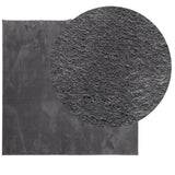 VidaXL tapis huarte poils courts doux lavable 160x160 cm anthracite