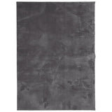 VidaXL tapis huarte poils courts doux lavable 160x230 cm anthracite