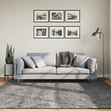 VidaXL tapis huarte poils courts doux lavable 200x200 cm anthracite