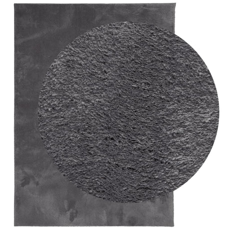 VidaXL tapis huarte poils courts doux lavable 200x280 cm anthracite